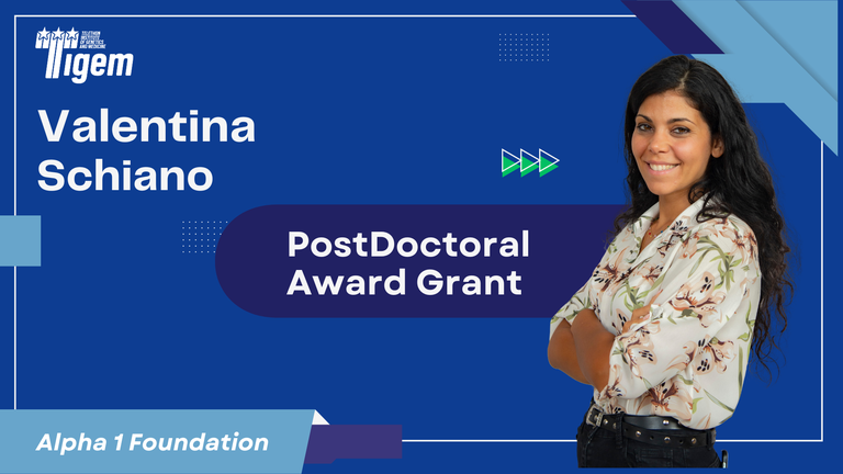 Celebrating Dr. Valentina Schiano's Postdoctoral Grant Award from the Alpha-1 Foundation