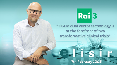 TIGEM Technologies impact in the gene therapy landscape: watch an interview to Alberto Auricchio on Ellisir (RAI 3)