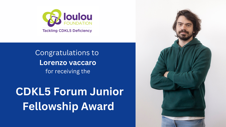 Lorenzo Vaccaro Awarded 2024 CDKL5 Forum Junior Fellowship for Groundbreaking Research on Rare Neurodevelopmental Disorder