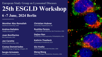 Registration for LYSOSOMES & AUTOPHAGY and 25th ESGLD workshop open now!