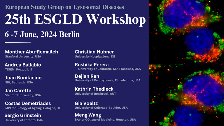 Registration for LYSOSOMES & AUTOPHAGY and 25th ESGLD workshop open now!