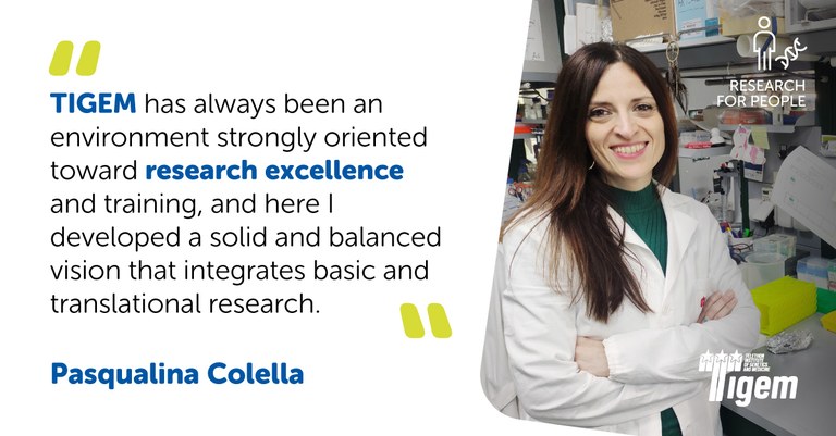 Return to build: the international journey of Pasqualina Colella and her return to TIGEM