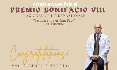 XX Edizione Premio Bonifacio VIII conferito al Prof. Alberto Auricchio