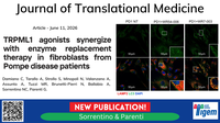 TRPML1 agonists synergize with enzyme replacement therapy in fibroblasts from Pompe disease patients