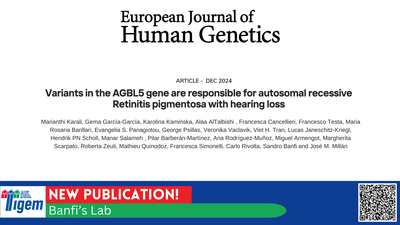 Variants in the AGBL5 gene are responsible for autosomal recessive Retinitis pigmentosa with hearing loss