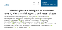 TPC2 rescues lysosomal storage in mucolipidosis type IV, Niemann–Pick type C1, and Batten disease