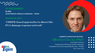 Alberto Ciccia, PhD - "CRISPR-based approaches to dissect the DNA damage response network"