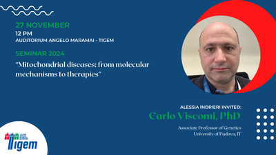 Carlo Viscomi, PhD - "Mitochondrial diseases: from molecular mechanisms to therapies"