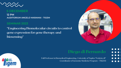 Diego di Bernardo - "Engineering Biomolecular circuits to control gene expression for gene therapy and biosensing"