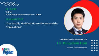 Dr. Bingzhou Han - "Genetically Modified Mouse Models and the Applications"