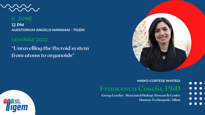 Francesca Coscia, PhD - "Unravelling the thyroid system from atoms to organoids"