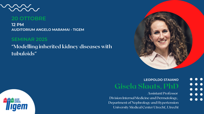 Gisela Slaats, PhD - "Modelling inherited kidney diseases with tubuloids"