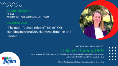 Helen S. Bateup, PhD - "The multi-faceted roles of TSC-mTOR signaling in neural development, function and disease"