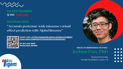 Joshua Pan, PhD - "Accurate proteome-wide missense variant effect prediction with AlphaMissense”
