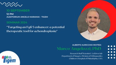 Marco Angelozzi, PhD - "Targeting an Fgfr3 enhancer: a potential therapeutic tool for achondroplasia"