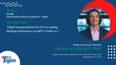 Michael J. Mitchell, PhD - "Lipid Nanoparticles for Overcoming Biological Barriers to mRNA Delivery"