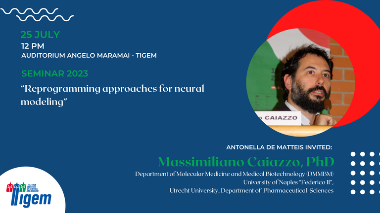 Massimiliano Caiazzo, PhD - "Reprogramming approaches for neural modeling"