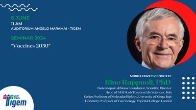 Rino Rappuoli, PhD - "Vaccines 2050"
