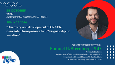 Samuel H. Sternberg, PhD - "Discovery and development of CRISPR-associated transposases for RNA-guided gene insertion"