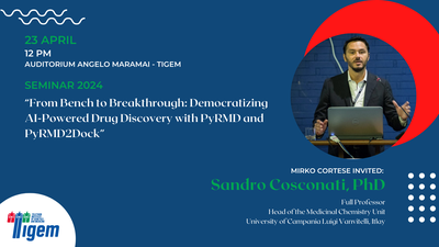 Sandro Cosconati, PhD - "From Bench to Breakthrough: Democratizing AI-Powered Drug Discovery with PyRMD and PyRMD2Dock"