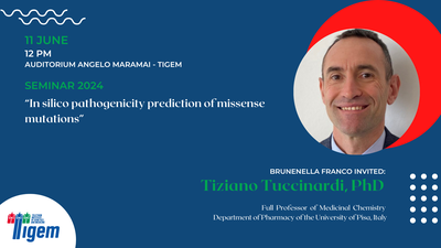 Tiziano Tuccinardi, PhD - 'In silico pathogenicity prediction of missense mutations'